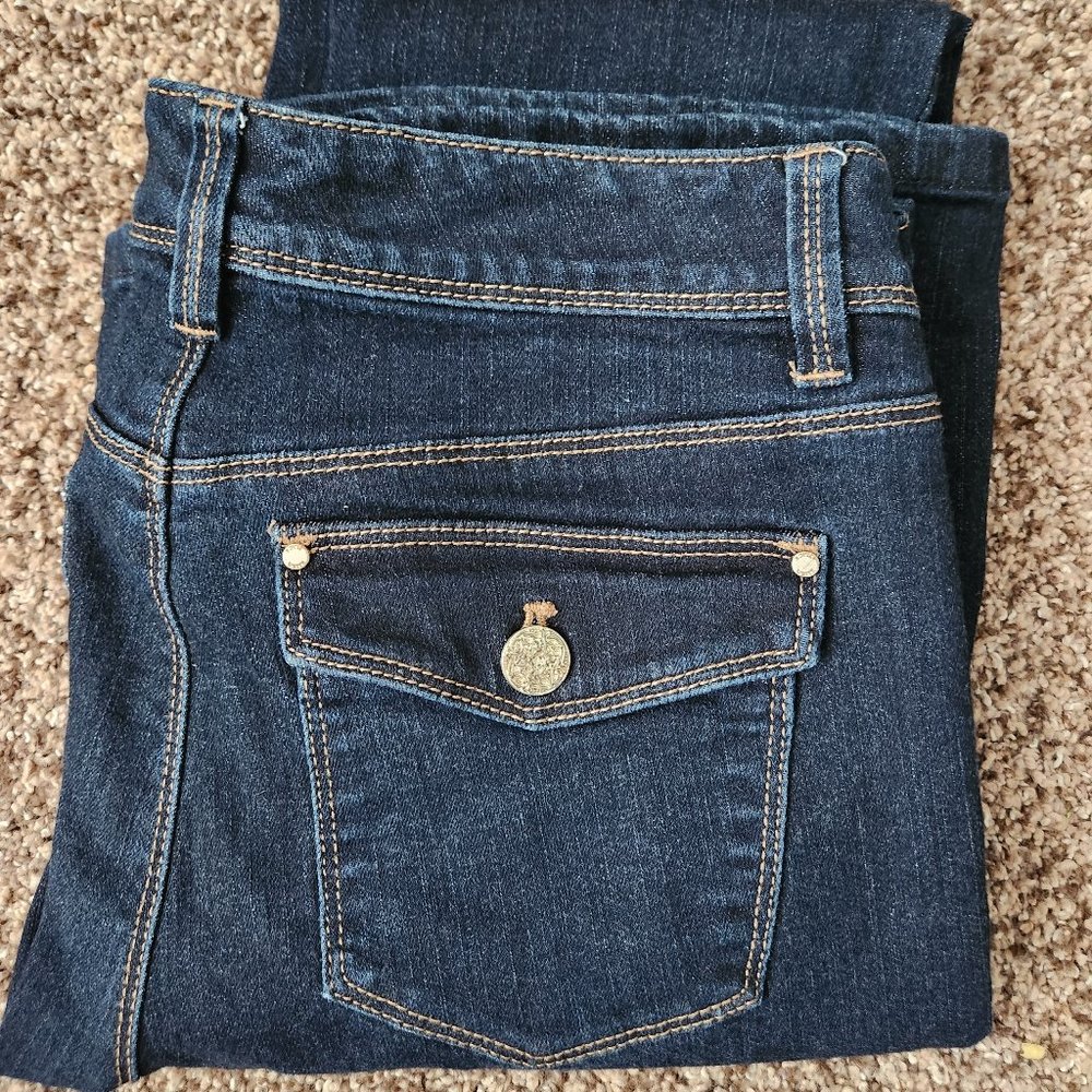 White House Black Market Dark Wash Boot Cut Jeans 4R